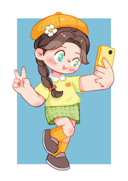Q版女孩自拍