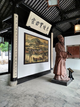 江蘇宜興丁蜀鎮東坡書院東坡雕像