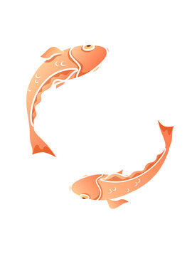錦鯉鯉魚(yú)國(guó)風(fēng)透明底高清素材