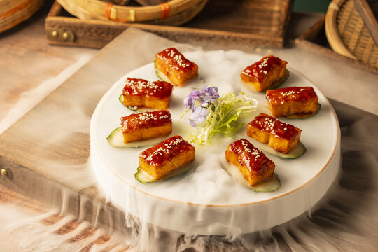 燒汁釀杏鮑菇