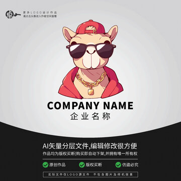 駱駝卡通網(wǎng)紅潮牌潮玩LOGO