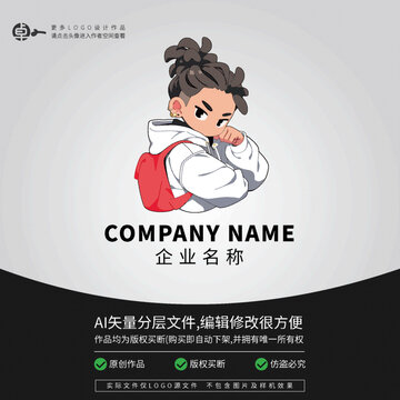 男卡通LOGO網(wǎng)紅潮牌潮玩