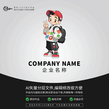 男潮玩卡通LOGO網(wǎng)紅潮牌