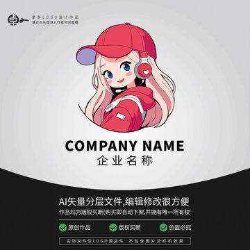 LOGO卡通潮牌網(wǎng)紅潮玩女