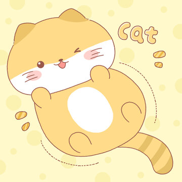 卡通貓咪便簽本插畫設(shè)計