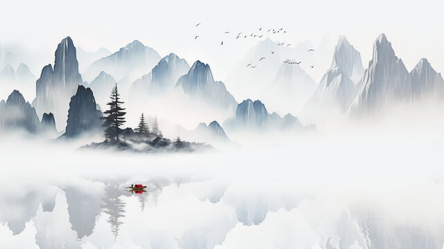 意境水墨畫