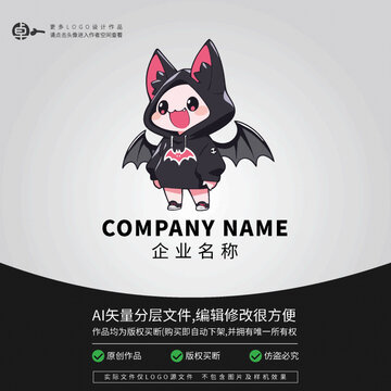 時(shí)尚蝙蝠bat卡通logo潮玩