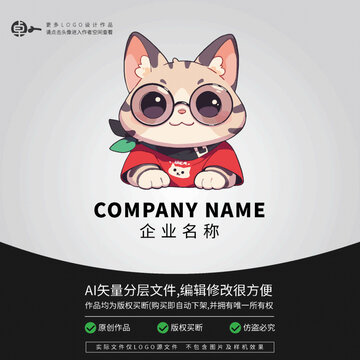 時(shí)尚喵星人貓咪卡通logo潮玩