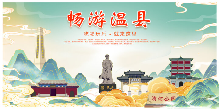 溫縣大美城宣傳海報(bào)展板