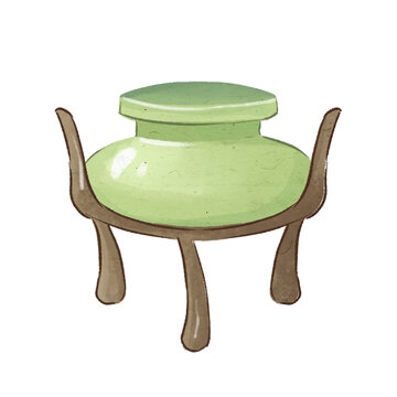 中國(guó)傳統(tǒng)節(jié)氣秋天節(jié)日鼎插畫
