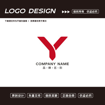 Y字母logo標(biāo)志