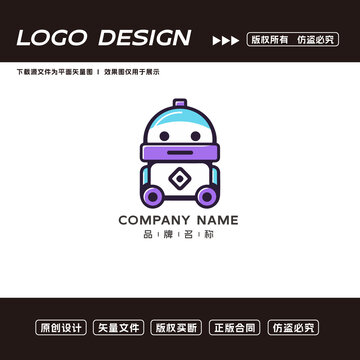 機器人logo標志