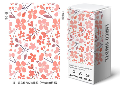 小碎花矢量圖
