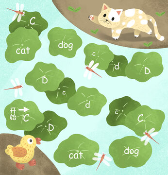 卡通小動物插畫