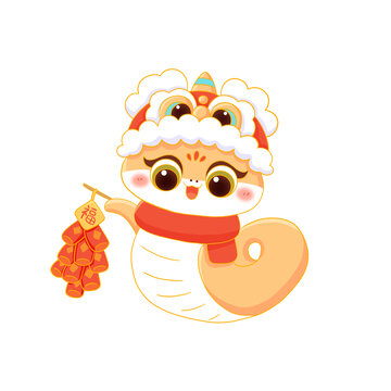 國潮風(fēng)蛇年形象
