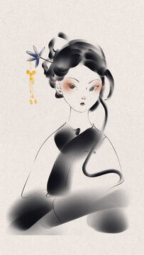 黑白墨色