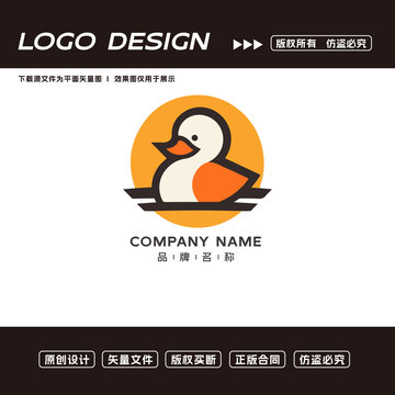 鴨子logo標(biāo)志