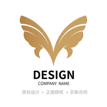 MV字母蝴蝶LOGO