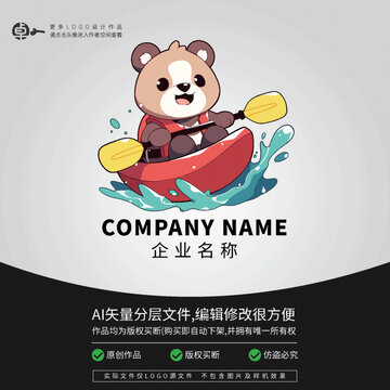 熊帆船卡通LOGO潮牌運(yùn)動