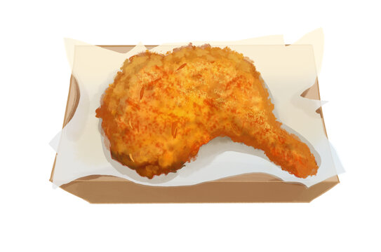 炸雞腿免扣素材PNG