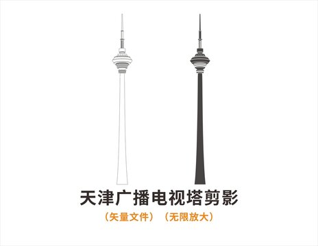 天津廣播電視塔剪影