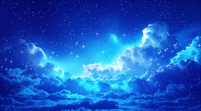 藍(lán)色星空星云