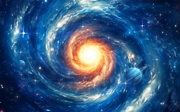 旋渦唯美星空