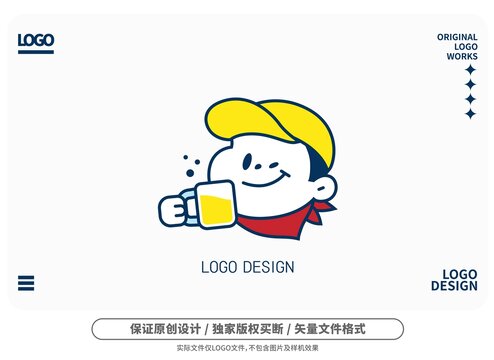 原創(chuàng)卡通男孩logo