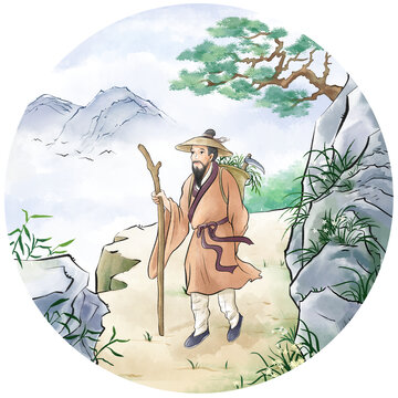 采藥老者圓圖