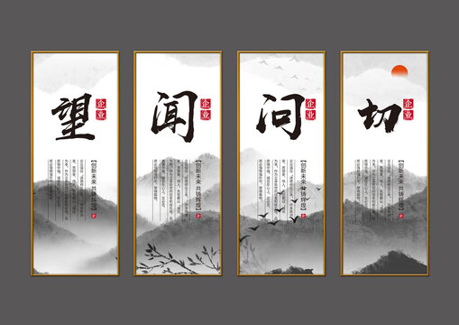 中藥醫(yī)學(xué)望聞問(wèn)切設(shè)計(jì)展板