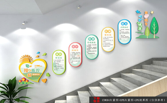 醫(yī)院樓梯間文化墻