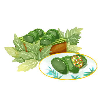 暗色系清明粿