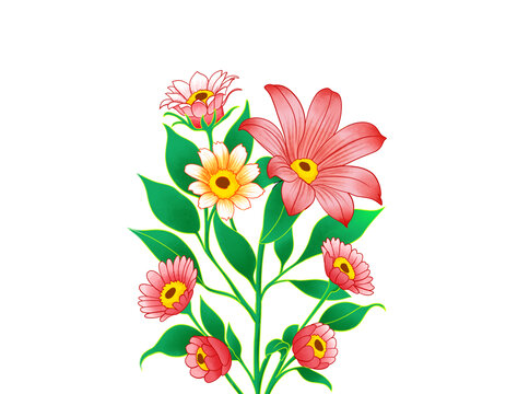 手繪花