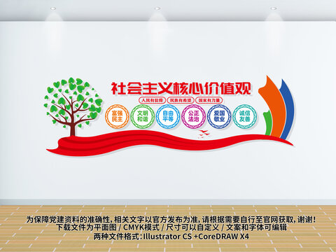 核心價(jià)值觀文化墻