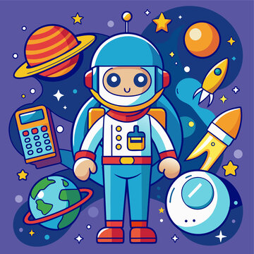 宇航員和宇宙ai