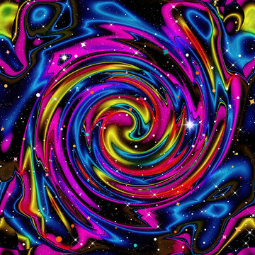 炫彩漩渦星空軟膜吊頂
