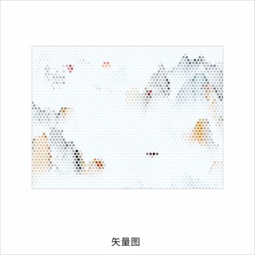 新中式山水鏤空圖案