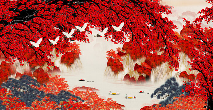 國畫梅花