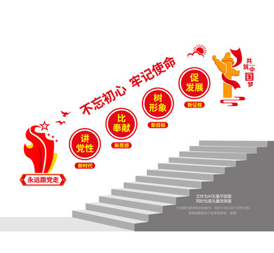 黨員之家階梯墻