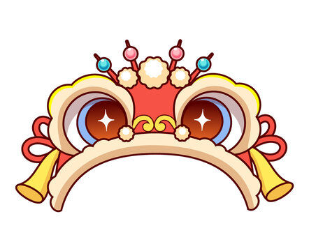 醒獅帽矢量潮流插畫