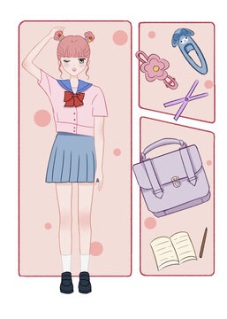 少女校服