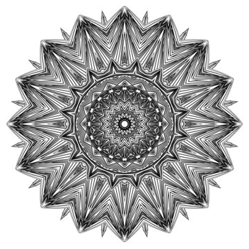 線條團(tuán)花