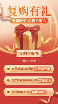 店鋪會(huì)員復(fù)購(gòu)有禮多重好禮放心送