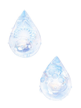 3D醫(yī)美水分子水滴立體科技感