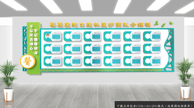 醫(yī)院醫(yī)護(hù)團(tuán)隊(duì)介紹宣傳欄