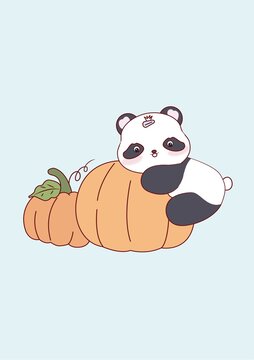 熊貓IP秋天
