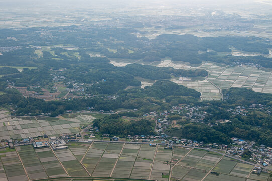 日本東京郊區(qū)航拍的大地美景