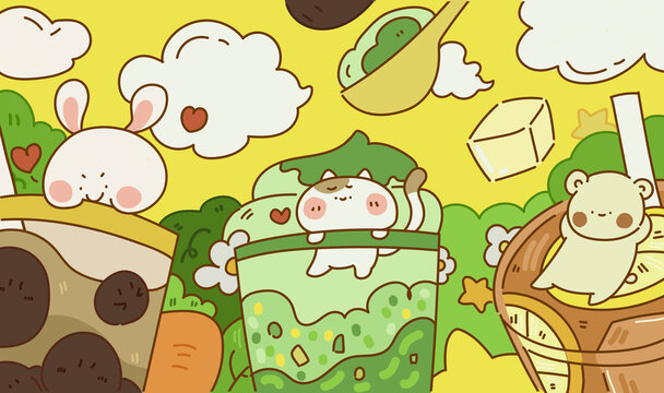 奶茶物語之可愛動物的甜美下午茶