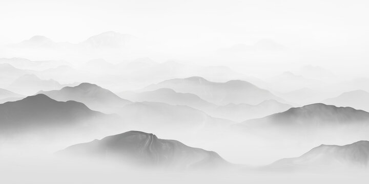 水墨山水圖