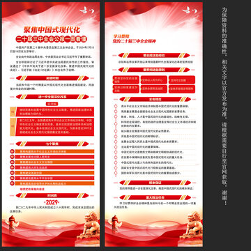 二十屆三中全會(huì)公報(bào)展板